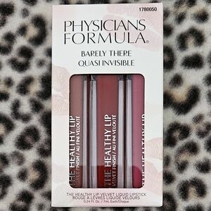 Physicians Formula Velvet Liquid Lipstick Set, "Barely There", NIP, Set of 3